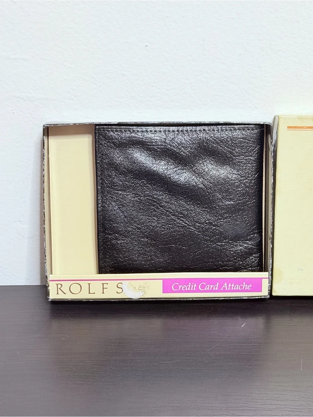 ROLFS Black Leather Wallet  NWT